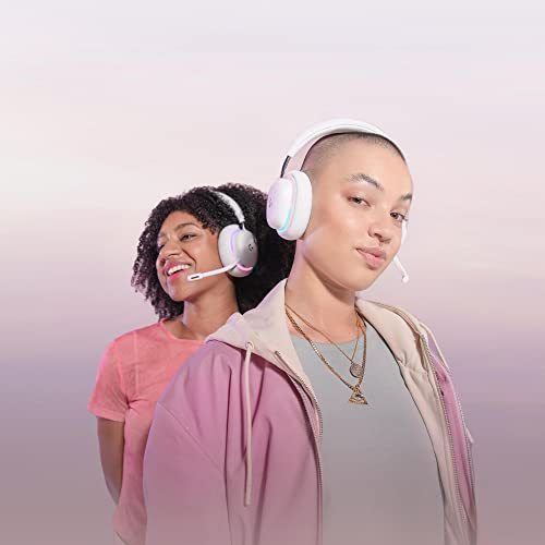 Logitech G G735 Kabelloses Gaming Headset, Anpassbare LIGHTSYNC RGB-Beleuchtung, Lightspeed, Bluetooth, Abnehmbares Mikrofon, Kompatibel mit PC & Mac – Weiß Bild 4