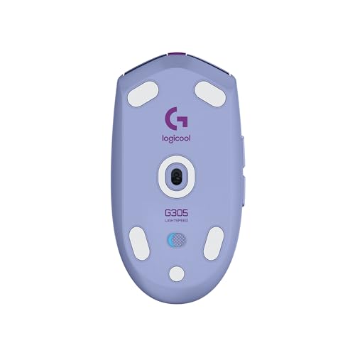 Logitech G G305 LIGHTSPEED kabellose Gaming-Maus mit HERO 12K DPI Sensor, Wireless Verbindung, 6 programmierbare Tasten, 250 Stunden Akkulaufzeit, Leichtgewicht, PC/Mac - Lila Bild 1