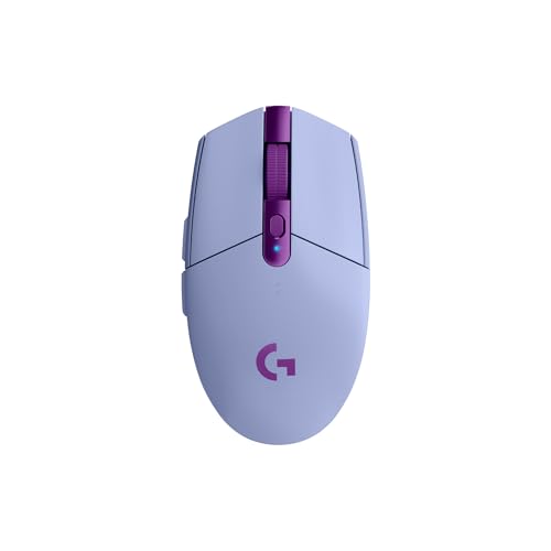 Logitech G G305 LIGHTSPEED kabellose Gaming-Maus mit HERO 12K DPI Sensor, Wireless Verbindung, 6 programmierbare Tasten, 250 Stunden Akkulaufzeit, Leichtgewicht, PC/Mac - Lila Bild 2