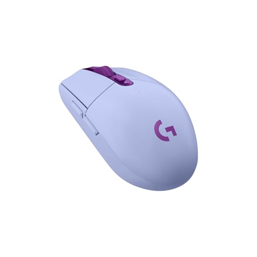 Logitech G G305 LIGHTSPEED kabellose Gaming-Maus mit HERO 12K DPI Sensor, Wireless Verbindung, 6 programmierbare Tasten, 250 Stunden Akkulaufzeit, Leichtgewicht, PC/Mac - Lila Bild 5
