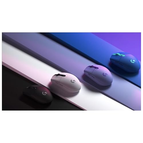 Logitech G G305 LIGHTSPEED kabellose Gaming-Maus mit HERO 12K DPI Sensor, Wireless Verbindung, 6 programmierbare Tasten, 250 Stunden Akkulaufzeit, Leichtgewicht, PC/Mac - Lila Bild 6