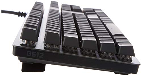 Logitech G512 mechanische Gaming-Tastatur, GX-Brown Taktile Switches, LIGHTSYNC RGB-Beleuchtung, USB-Durchschleife, Aluminium-Gehäuse, Programmierbare F-Tasten, Italienisches QWERTY-Layout, Schwarz Bild 3