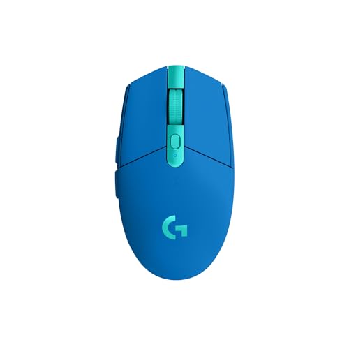 Logitech G G305 LIGHTSPEED kabellose Gaming-Maus mit HERO 12K DPI Sensor, Wireless Verbindung, 6 programmierbare Tasten, 250 Stunden Akkulaufzeit, Leichtgewicht, PC/Mac - Blau Bild 2