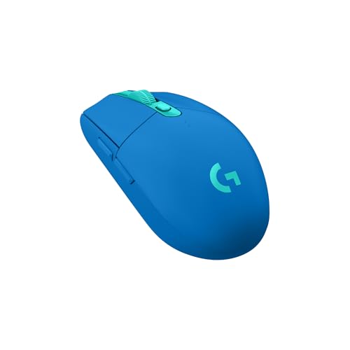 Logitech G G305 LIGHTSPEED kabellose Gaming-Maus mit HERO 12K DPI Sensor, Wireless Verbindung, 6 programmierbare Tasten, 250 Stunden Akkulaufzeit, Leichtgewicht, PC/Mac - Blau Bild 5