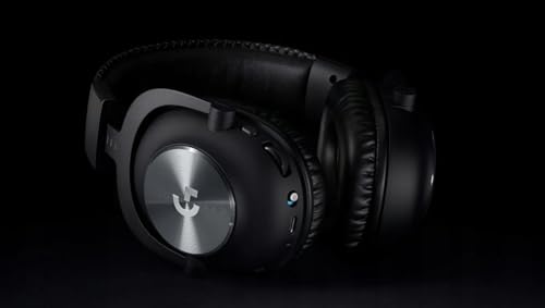Logitech G PRO X kabelloses LIGHTSPEED Gaming-Headset, Blue VO!CE Mikrofontechnologie, 50 mm PRO-G Lautsprecher, DTS Headphone:X 2.0 Surround Sound, Memory-Foam-Polsterung, 20h Akkulaufzeit - Schwarz Bild 6