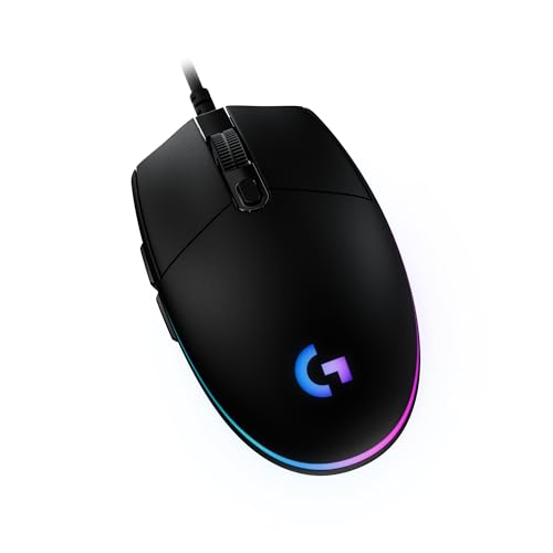 Logitech G203 Gaming-Maus mit anpassbarer LIGHTSYNC RGB-Beleuchtung, 6 programmierbare Tasten, spieletauglicher Sensor, Abtastung mit 8.000 DPI, Geringes Gewicht - Schwarz Bild 1