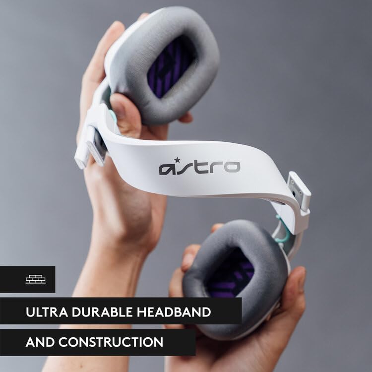 ASTRO A10 Gaming-Headset Gen 2 Kabelgebundenes Headset, Over-Ear-Gaming-Kopfhörer, Leicht & Robust, Flip-to-mute-Mikrofon, 32 mm Treiber, Für PS5, PS4, Nintendo Switch, PC - Weiß Bild 5