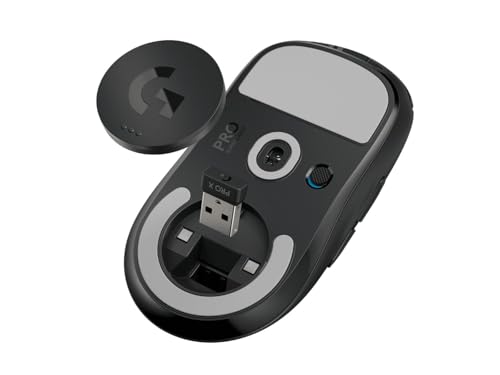 Logitech G PRO X SUPERLIGHT 2 kabellose Gaming-Maus, West Europa Verpackung, 60 g Pro-Grade-Maus 5 programmierbaren Tasten, 44K-DPI-Sensor, 8.000 Hz Signalrate, USB-C-Ladefunktion für PC/Mac - Schwarz Bild 4
