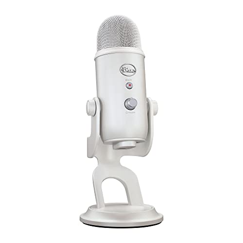 Logitech G Blue Yeti USB-Gaming-Mikrofon in Premiumqualität für Streaming, Blue VO!CE-Software, PC, Podcast, Studio, Computer-Mikrofon, Exklusive Streamlabs-Themes, Sonderedition - Weiß Bild 1