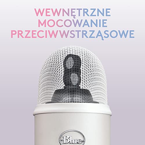 Logitech G Blue Yeti USB-Gaming-Mikrofon in Premiumqualität für Streaming, Blue VO!CE-Software, PC, Podcast, Studio, Computer-Mikrofon, Exklusive Streamlabs-Themes, Sonderedition - Weiß Bild 5