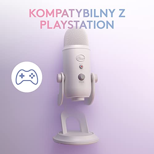 Logitech G Blue Yeti USB-Gaming-Mikrofon in Premiumqualität für Streaming, Blue VO!CE-Software, PC, Podcast, Studio, Computer-Mikrofon, Exklusive Streamlabs-Themes, Sonderedition - Weiß Bild 7