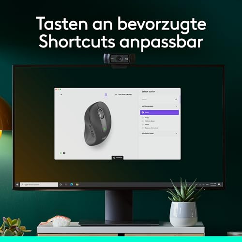 Logitech Signature M650 Kabellose Maus - für kleine bis mittelgroße Hände, 2-Jahres-Batterie, Leise Klicks, Anpassbare Seitentasten, Bluetooth, Kompatibilität mit mehreren Geräten - Grau Bild 6