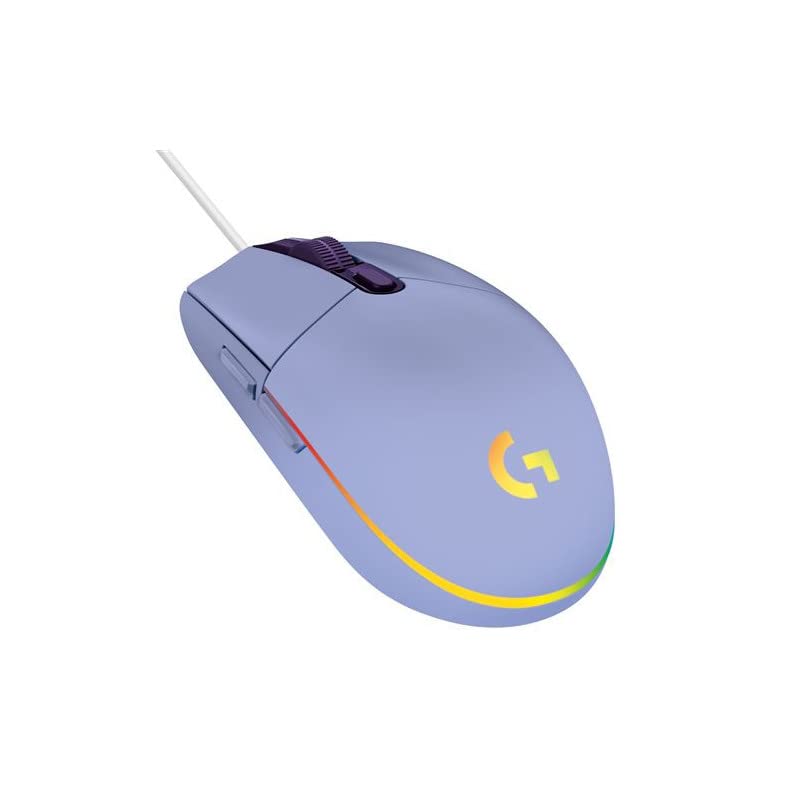 Logitech G203 Gaming-Maus mit anpassbarer LIGHTSYNC RGB-Beleuchtung, 6 programmierbare Tasten, spieletauglicher Sensor, Abtastung mit 8.000 DPI, Geringes Gewicht - Lila Bild 4