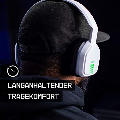 ASTRO Gaming A10 Gaming-Headset mit Kabel, Leicht & Robust, ASTRO Audio, Dolby ATMOS, 3,5mm Anschluss, Xbox Series X|S, Xbox One, PS5, PS4, Nintendo Switch, PC, Mac, Smartphone - Weiß/Grün Bild 2