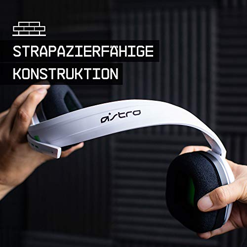 ASTRO Gaming A10 Gaming-Headset mit Kabel, Leicht & Robust, ASTRO Audio, Dolby ATMOS, 3,5mm Anschluss, Xbox Series X|S, Xbox One, PS5, PS4, Nintendo Switch, PC, Mac, Smartphone - Weiß/Grün Bild 3