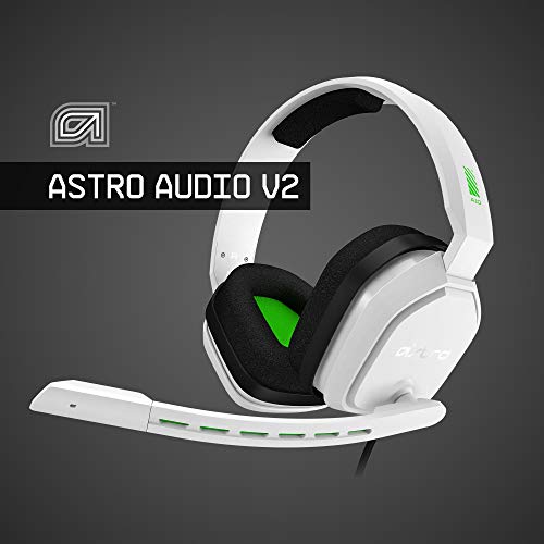 ASTRO Gaming A10 Gaming-Headset mit Kabel, Leicht & Robust, ASTRO Audio, Dolby ATMOS, 3,5mm Anschluss, Xbox Series X|S, Xbox One, PS5, PS4, Nintendo Switch, PC, Mac, Smartphone - Weiß/Grün Bild 4