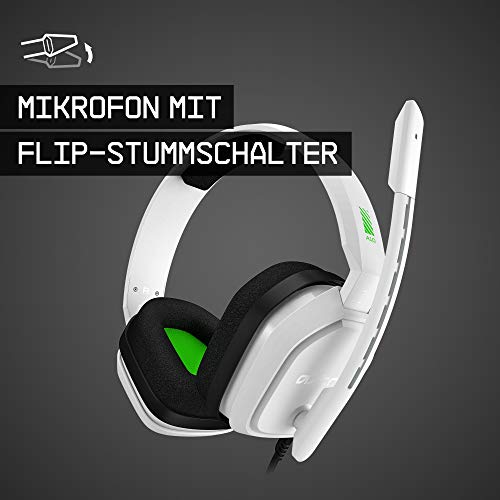 ASTRO Gaming A10 Gaming-Headset mit Kabel, Leicht & Robust, ASTRO Audio, Dolby ATMOS, 3,5mm Anschluss, Xbox Series X|S, Xbox One, PS5, PS4, Nintendo Switch, PC, Mac, Smartphone - Weiß/Grün Bild 5