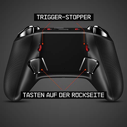 ASTRO Gaming C40 TR-Controller - Kompatibel mit Playstation 4 und PC + Zubehör (Reisetasche, 4 weitere Tastenkappen, Kabelloser USB-Transmitter), Schwarz Bild 4