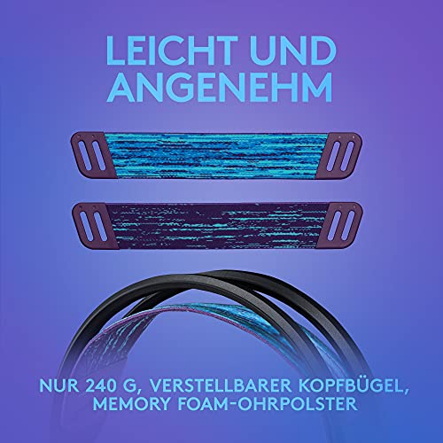Logitech G G335, Kabelgebundenes Gaming-Headset, Mikrofon mit Flip-Stummschalter, 3,5-mm-Audioanschluss, Memory Foam-Ohrpolster, leicht, kompatibel PC, PlayStation, Xbox, Nintendo Switch - Schwarz Bild 2