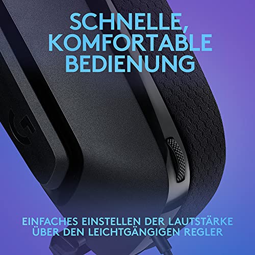 Logitech G G335, Kabelgebundenes Gaming-Headset, Mikrofon mit Flip-Stummschalter, 3,5-mm-Audioanschluss, Memory Foam-Ohrpolster, leicht, kompatibel PC, PlayStation, Xbox, Nintendo Switch - Schwarz Bild 4