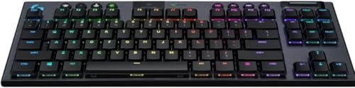 Logitech G915 LIGHTSPEED TKL Tenkeyless kabellose mechanische Gaming-Tastatur, Taktiler GL-Tasten-Switch, LIGHTSYNC RGB, Ultraschlankes Design, 40+ Stunden Akkulaufzeit, Deutsches QWERTZ-Layout Bild 2