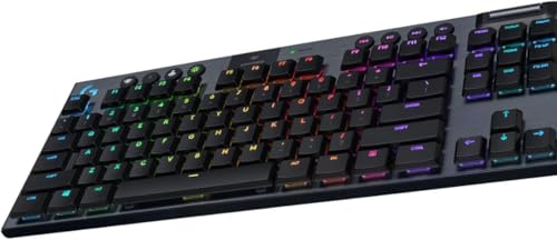 Logitech G915 LIGHTSPEED TKL Tenkeyless kabellose mechanische Gaming-Tastatur, Taktiler GL-Tasten-Switch, LIGHTSYNC RGB, Ultraschlankes Design, 40+ Stunden Akkulaufzeit, Deutsches QWERTZ-Layout Bild 4
