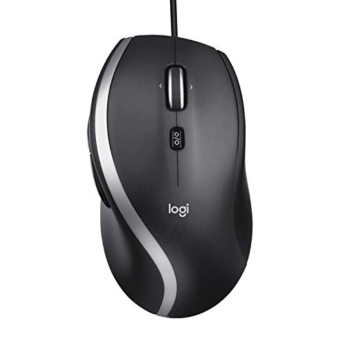 Logitech M500s Kabelgebundene Maus mit fortschrittlicher hyperschneller Scroll- und Kippfunktion, anpassbaren Tasten, hochpräziser Abtastung mit DPI-Schalter, USB-Plug&Play - Grau Bild 1