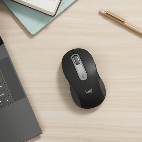 Logitech Signature M650 L kabellose Maus in Standardgröße – Für große Hände, 2-Jahres-Batterie, Leise Klicks, Anpassbare Seitentasten, Bluetooth, für PC/Mac/Multi-Device/Chromebook - Graphit Bild 2