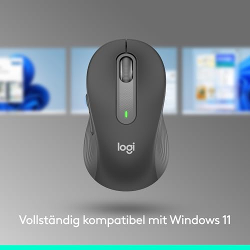 Logitech Signature M650 L kabellose Maus in Standardgröße – Für große Hände, 2-Jahres-Batterie, Leise Klicks, Anpassbare Seitentasten, Bluetooth, für PC/Mac/Multi-Device/Chromebook - Graphit Bild 5