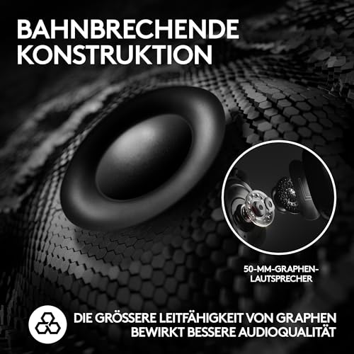 Logitech G PRO X 2 Lightspeed Wireless Gaming Headset, abnehmbares Boom-Mic, 50-mm-Graphen-Treiber, DTS:X-Kopfhörer 2.0–7.1 Surround, Bluetooth/USB/3,5 mm Aux, PC, PS5, PS4 - Magenta Bild 4