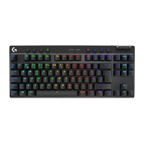 Logitech G PRO X TKL LIGHTSPEED kabellose Gaming-Tastatur, Skandinavisches QWERTY-Layout - Schwarz Bild 1