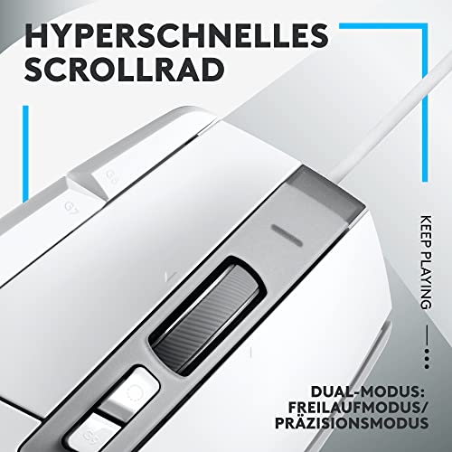 Logitech G G502 X Kabelgebundene Gaming-Maus, EWR2, LIGHTFORCE Hybrid optisch-mechanische Primärschalter, Hero 25K Gaming-Sensor, Kompatibel PC - macOS/Windows - Schwarz Bild 3