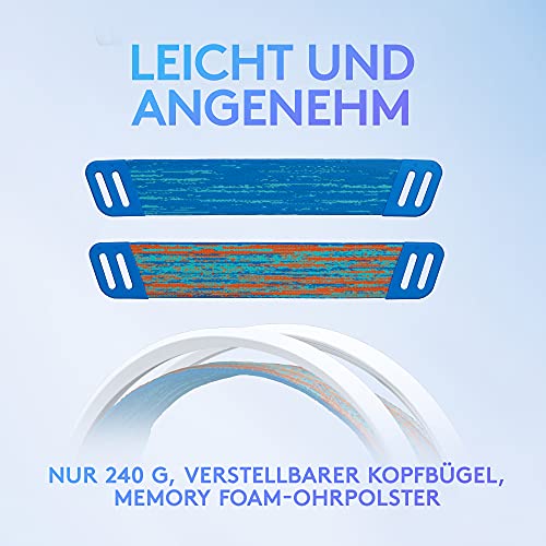Logitech G G335, Kabelgebundenes Gaming-Headset, Mikrofon mit Flip-Stummschalter, 3,5-mm-Audioanschluss, Memory Foam-Ohrpolster, leicht, kompatibel PC,PlayStation, Xbox,Nintendo Switch - Weiß Bild 2