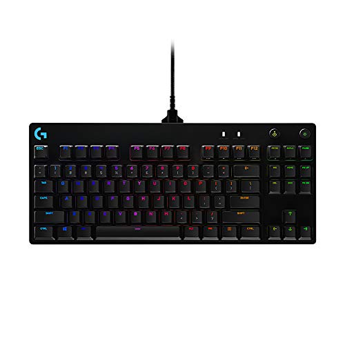 Logitech G PRO Mechanische Gaming-Tastatur, US QWERTY-Layout - Schwarz Bild 1