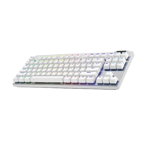 Logitech G PRO X TKL LIGHTSPEED kabellose Gaming-Tastatur, Skandinavisches QWERTY-Layout - Weiß Bild 1