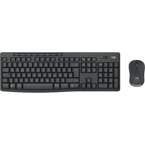 Logitech MK370 Combo for Business, große Tastatur und Maus kabellos, sicherer Logi Bolt USB-Empfänger, Bluetooth, global Zertifiziert Windows/Mac/Chrome, Linux, Deutsches QWERTZ - Grau Bild 2