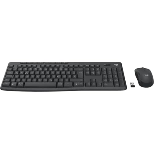 Logitech MK370 Combo for Business, große Tastatur und Maus kabellos, sicherer Logi Bolt USB-Empfänger, Bluetooth, global Zertifiziert Windows/Mac/Chrome, Linux, Deutsches QWERTZ - Grau Bild 3