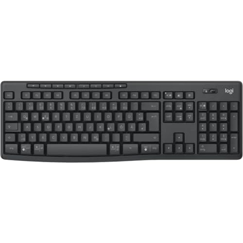 Logitech MK370 Combo for Business, große Tastatur und Maus kabellos, sicherer Logi Bolt USB-Empfänger, Bluetooth, global Zertifiziert Windows/Mac/Chrome, Linux, Deutsches QWERTZ - Grau Bild 4