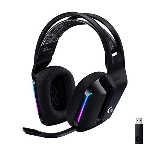 Logitech G G733 Lightspeed Headsets, Schwarz Bild 1