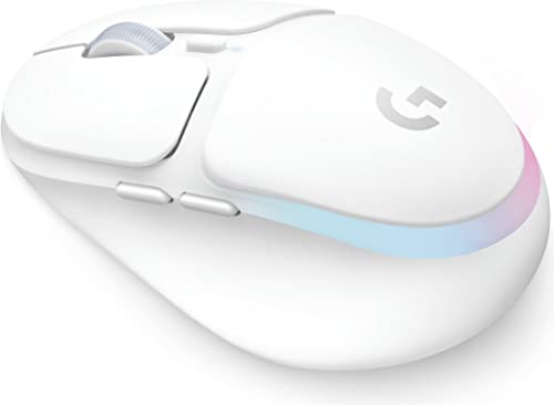Logitech G705 kabellose Gaming-Mouse, Anpassbare LIGHTSYNC RGB-Beleuchtung, Kabellose Verbindung via LIGHTSPEED und Bluetooth, Leicht, PC/Mac/Laptop – Weiß Bild 1