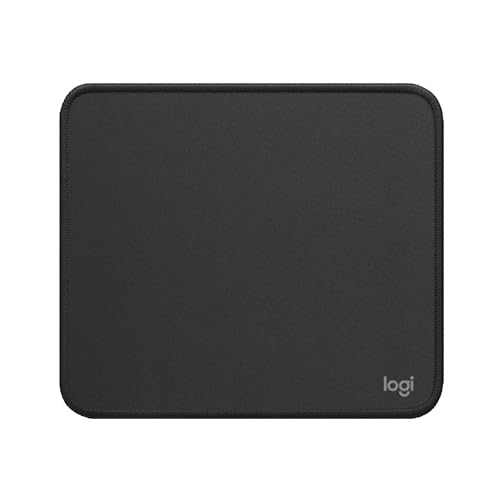 Logitech Mouse Pad - Studio Series, Computer-Mauspad mit Anti-Rutsch-Gummiboden, Leichtes Gleiten, Spritzwassergeschützt, Langlebige Materialien, Tragbar, Frisches, modernes Design - Grau Bild 1