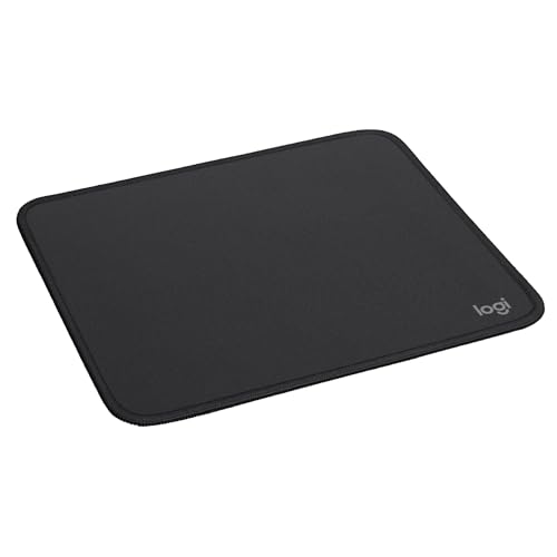 Logitech Mouse Pad - Studio Series, Computer-Mauspad mit Anti-Rutsch-Gummiboden, Leichtes Gleiten, Spritzwassergeschützt, Langlebige Materialien, Tragbar, Frisches, modernes Design - Grau Bild 2