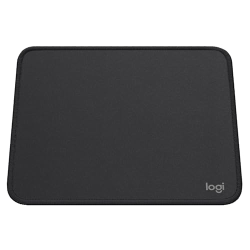 Logitech Mouse Pad - Studio Series, Computer-Mauspad mit Anti-Rutsch-Gummiboden, Leichtes Gleiten, Spritzwassergeschützt, Langlebige Materialien, Tragbar, Frisches, modernes Design - Grau Bild 3