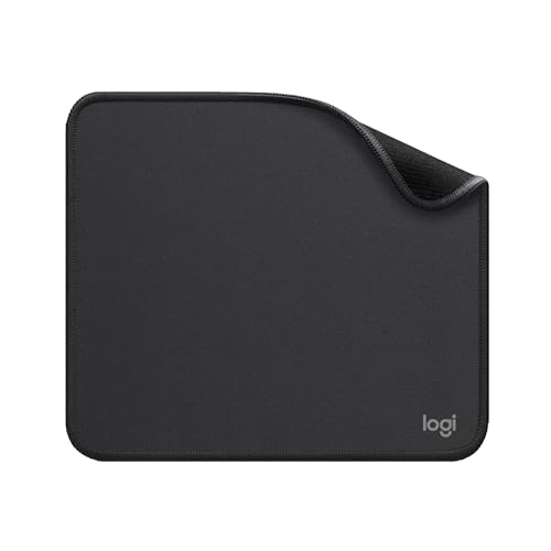 Logitech Mouse Pad - Studio Series, Computer-Mauspad mit Anti-Rutsch-Gummiboden, Leichtes Gleiten, Spritzwassergeschützt, Langlebige Materialien, Tragbar, Frisches, modernes Design - Grau Bild 4