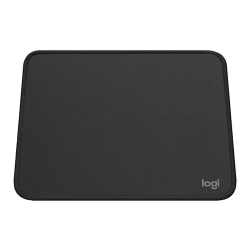 Logitech Mouse Pad - Studio Series, Computer-Mauspad mit Anti-Rutsch-Gummiboden, Leichtes Gleiten, Spritzwassergeschützt, Langlebige Materialien, Tragbar, Frisches, modernes Design - Grau Bild 5