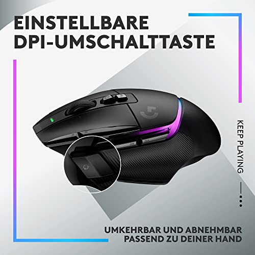 Logitech G502 X Plus Lightspeed Souris Gaming RVB Sans Fil - Souris optique boutons hybrides LIGHTFORCE, LIGHTSYNC RVB, Capteur Gaming Hero 25K, Compatible Avec PC - macOS/Windows - Noir Bild 6