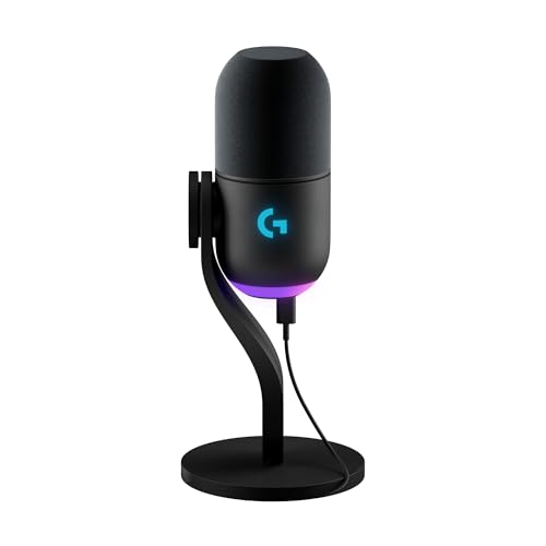 Logitech G Yeti GX dynamisches RGB-Gaming-Mikrofon mit LIGHTSYNC, USB-Mikrofon zum Streaming, Superniere, USB-Plug-and-Play für PC/Mac – Schwarz Bild 1