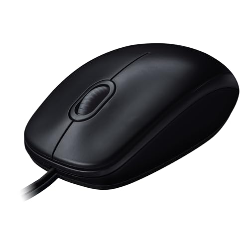 Logitech M100 Kabelgebundene USB-Maus, 3 Tasten, 1000 DPI Optical Tracking, Für Links- und Rechtshänder, Kompatibel mit PC, Mac, Laptop - Grau Bild 1