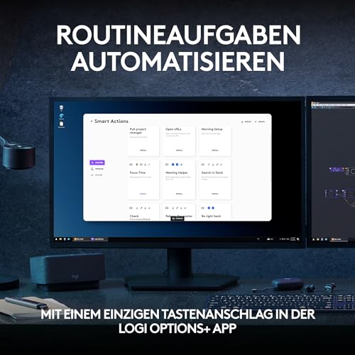 Logitech MX Keys S kabellose Tastatur, Low Profile, Fluid Quiet Typing, Programmable, Backlighting, Bluetooth, USB C Rechargeable, für Windows PC, Linux, Chrome, Mac, Deutsches QWERTZ - Grau Bild 3