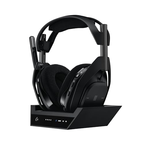 Logitech G Astro A50 X LIGHTSPEED, Kabelloses Gaming-Headset + Basisstation – PRO-G GRAPHENE, PLAYSYNC für Xbox Series X|S, PS5, PC/Mac, Nintendo Switch/Switch 2, Bluetooth, HDMI 2.1 Passthru -Schwarz Bild 1